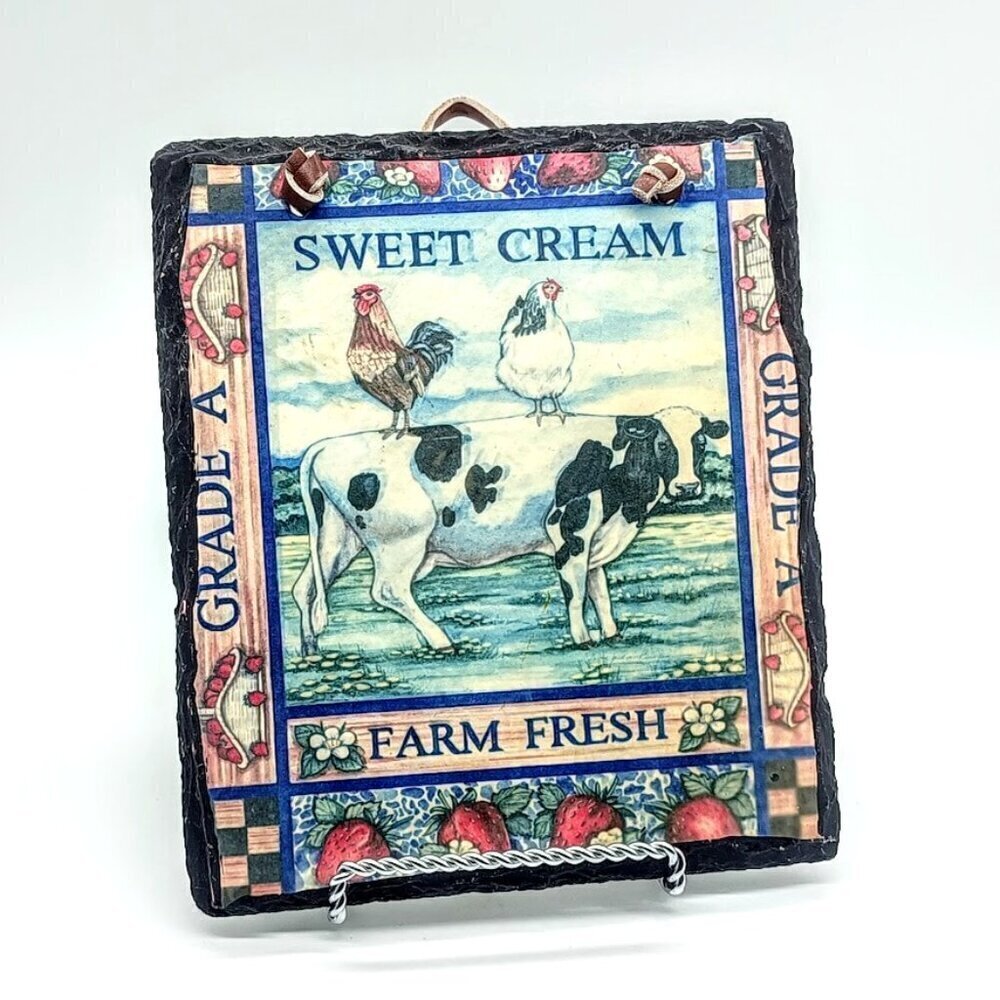 Vintage Hand-Painted Debra Jordan Bryan Wall Placque